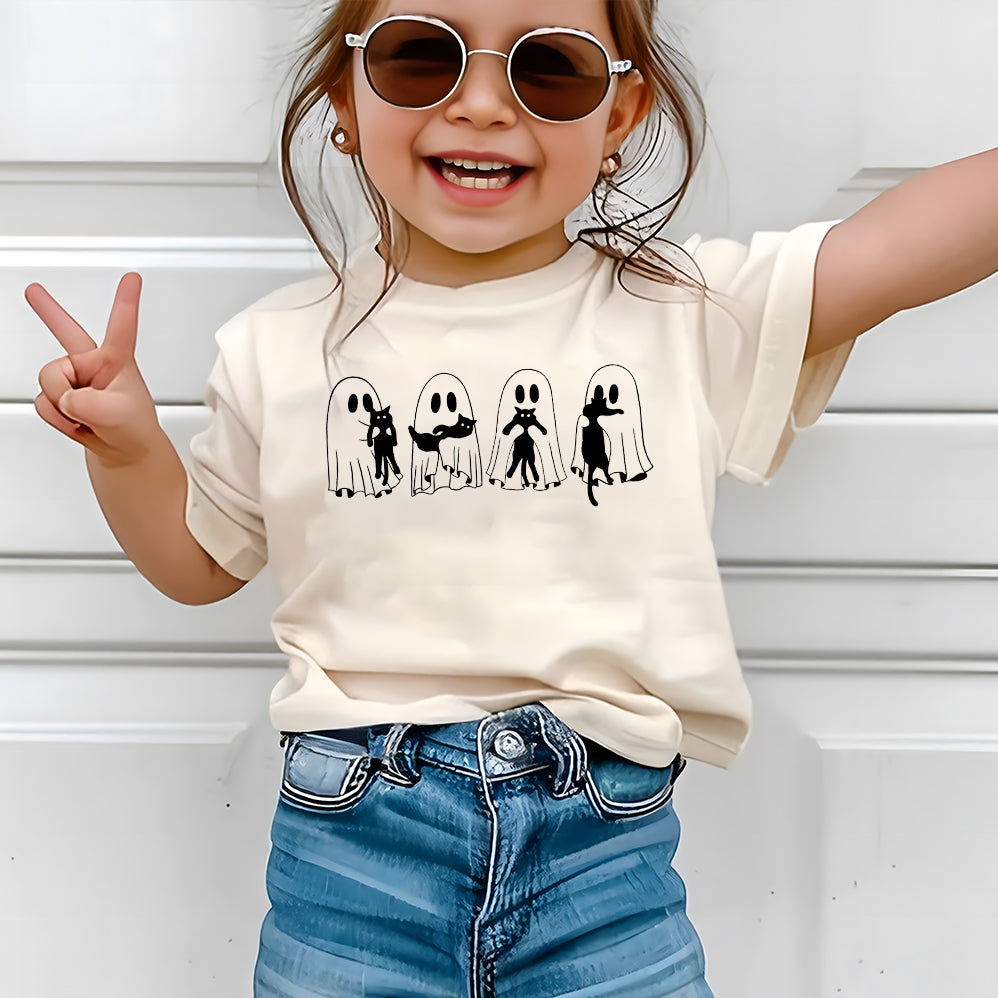 Ghosts with Cat Png, Cute Halloween Ghosts Png, Cat Lover Ghost Png, Halloween Cat Mom PNG,Spooky Season Cats PNG,Cat Person Png,Spooky Vibe