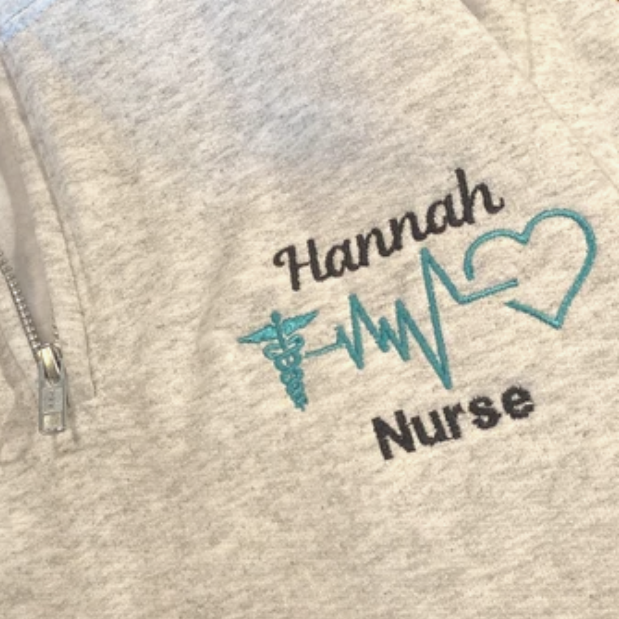 Gift For Nurse, Physician Assistant, Doctor, Personalized Medical Jacket, Quarter Zip Sweatshirt Embroidered em2