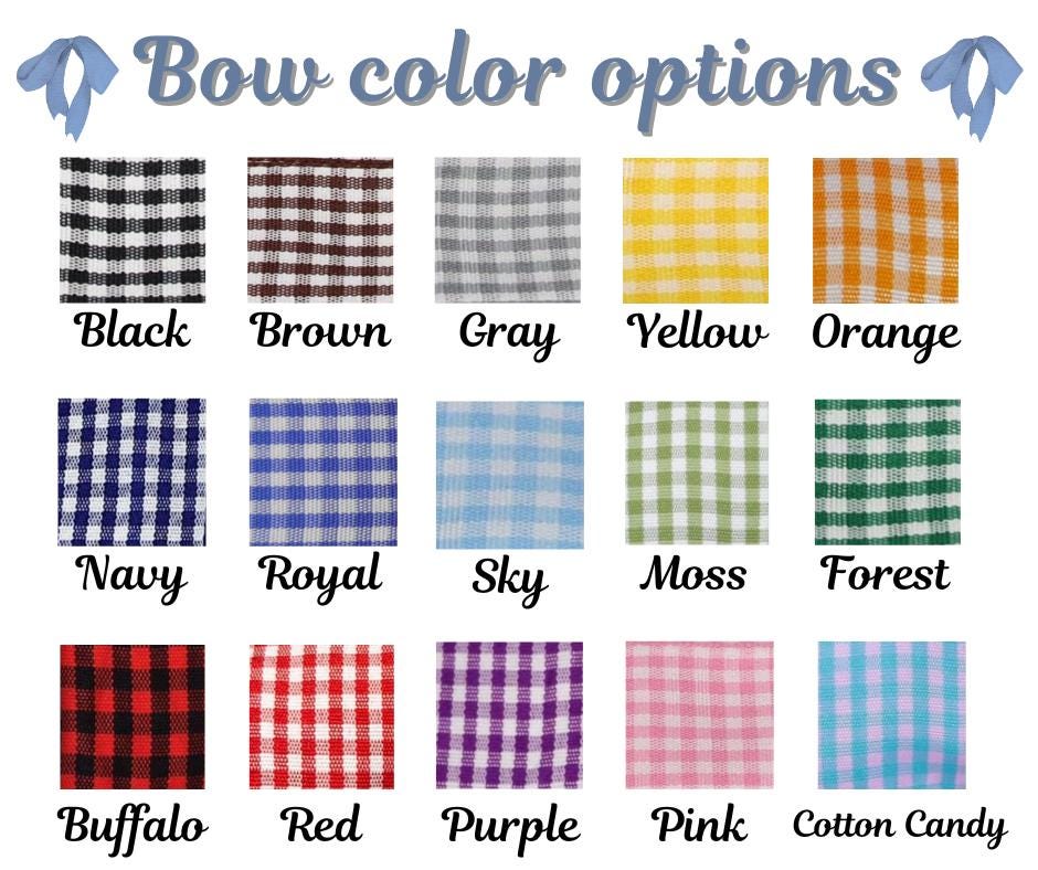 gingham side bow sweatshirt ESIBOW