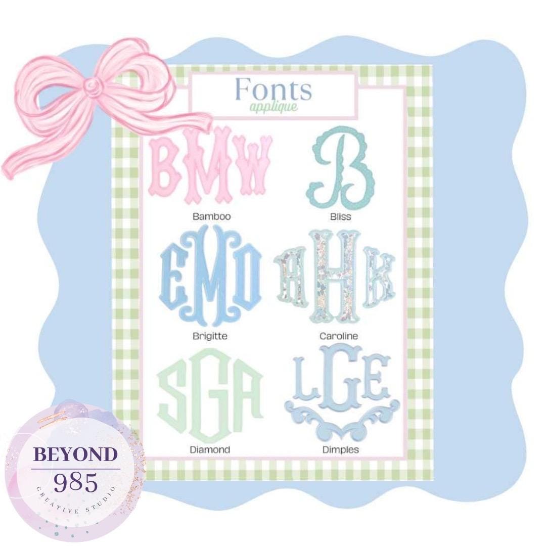 Grandmillennial Side Bow Girls Embroidered Sweatshirts ESIBOW