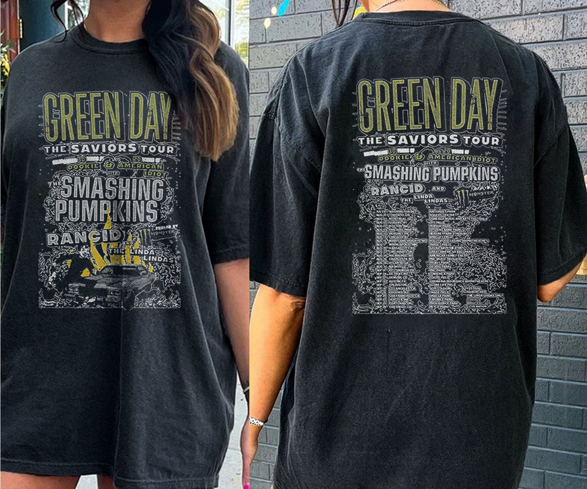 Green Day The Saviors 2024 Tour T-Shirt, Green Day T-Shirt, Green Day Fan Gift Shirt, The Saviors 2024 Tour Shirt, Green Day Merch