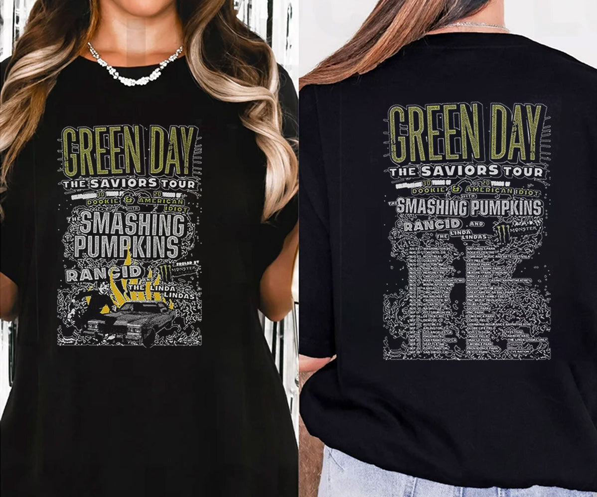 Green Day The Saviors 2024 Tour T-Shirt, Green Day T-Shirt, Green Day Fan Gift Shirt, The Saviors 2024 Tour Shirt, Green Day Merch