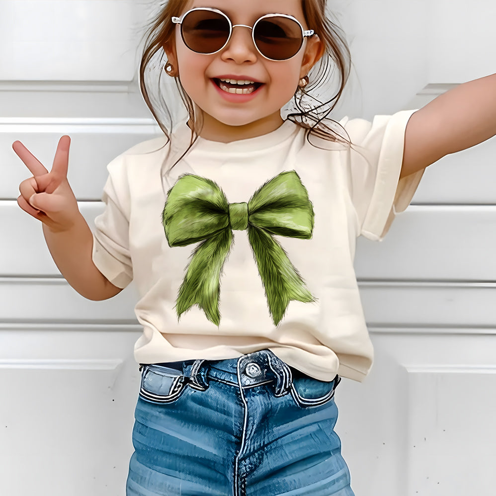 Grinchmas Coquette Bow T-shirt, Green Fur T-shirt, Christmas Season T-shirt, Green guy T-shirt, Christmas T-shirt