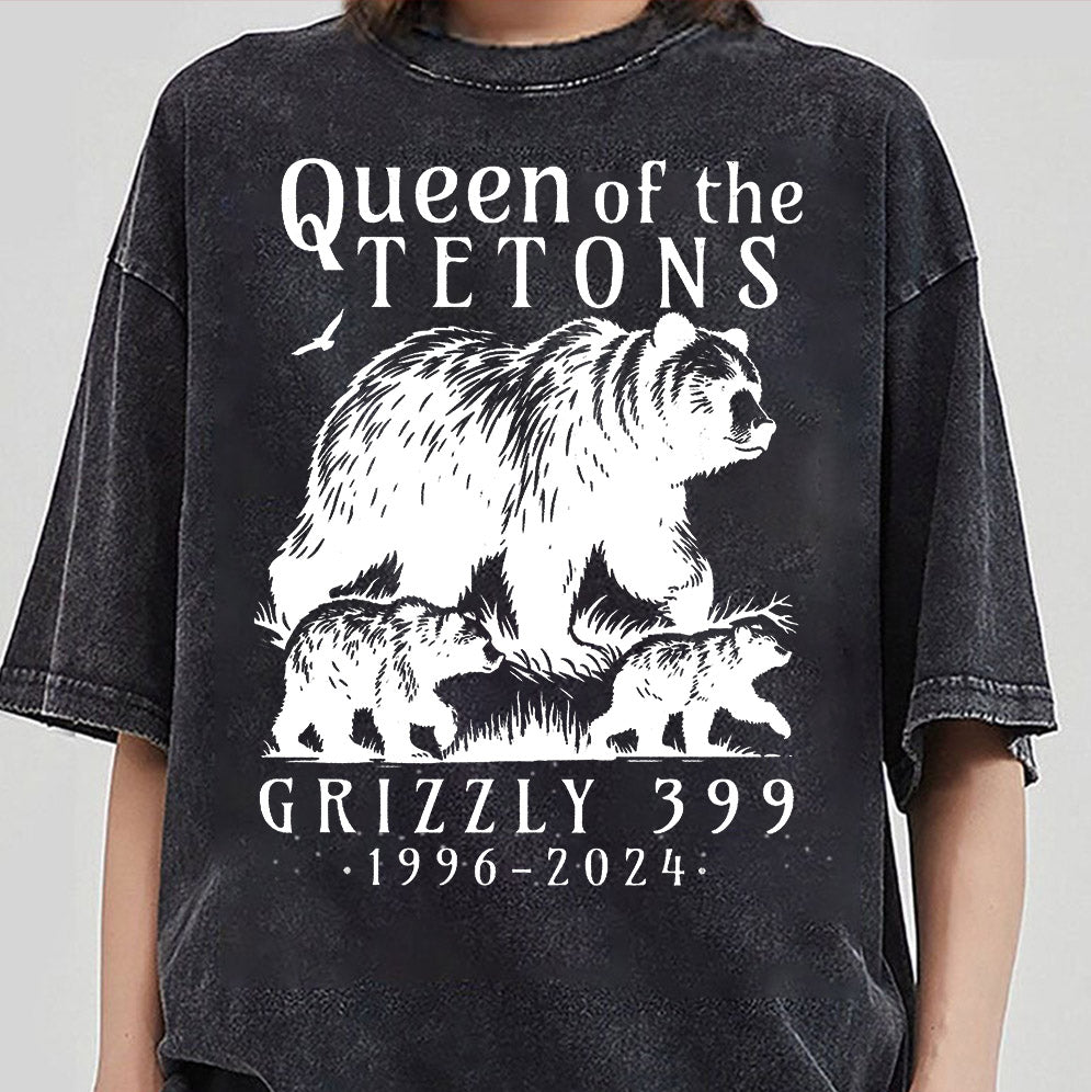 Grizzly 399 Sweatshirt Comfort Colors Shirt Bear 399 In Memory of Queen of the Tetons Grizzly Mom Tetons National Park Traveler Sweatshirt