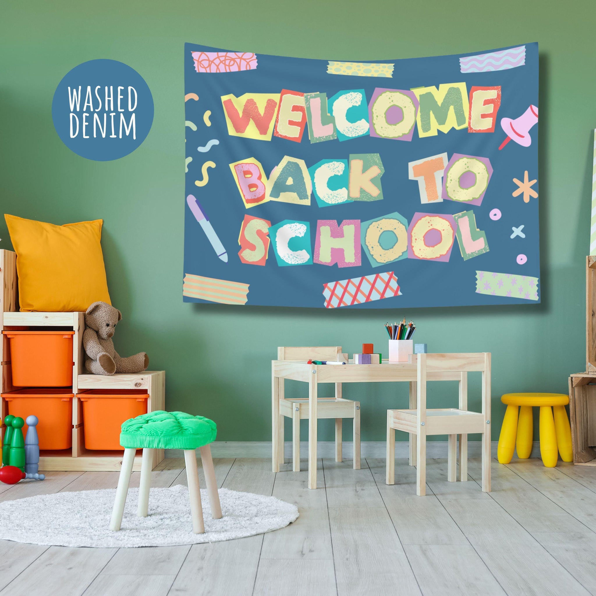 Groovy Classroom Tapestry, Welcome Back to School Tapestry, Classroom Banner, Classroom Tapestry, Groovy Classroom Decor First Day Of School TAPES1