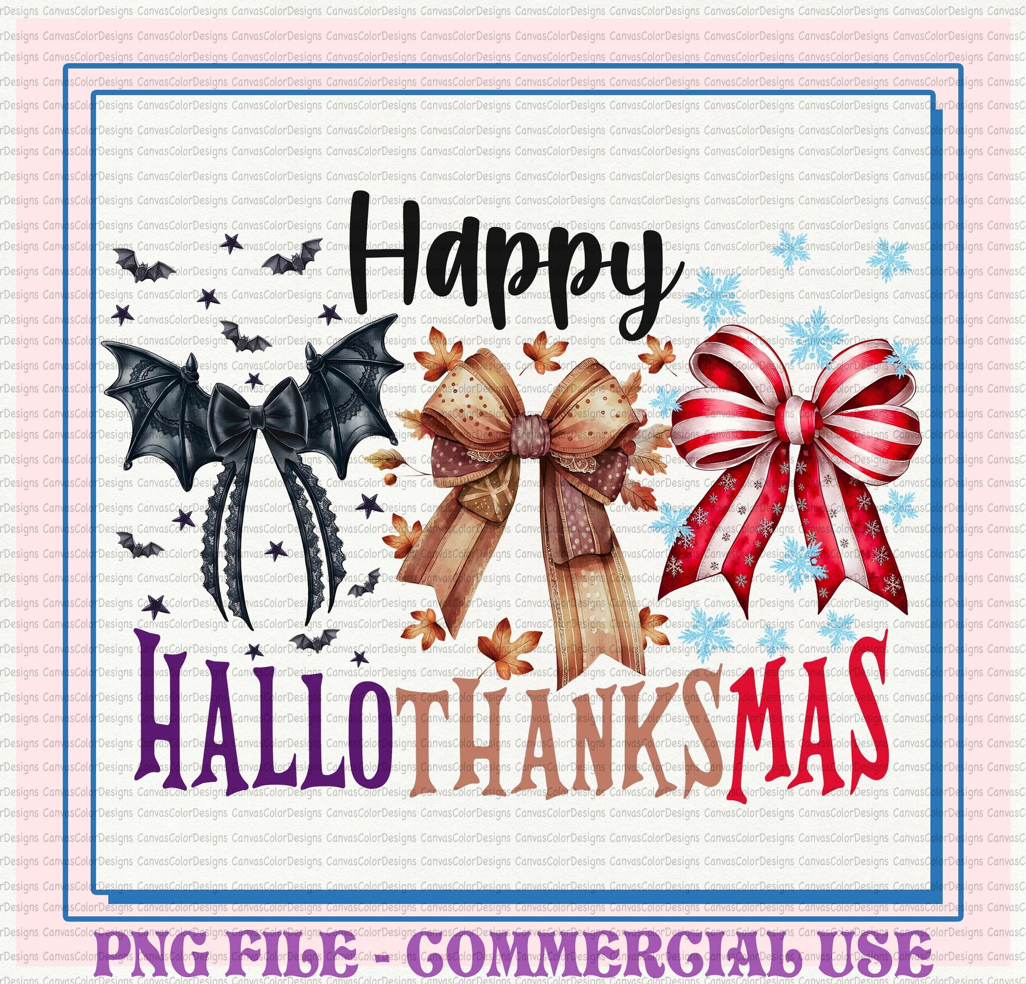 Hallothanksmas Coquette bow Png, Happy Hallothanksmas Png, Halloween Png, Christmas Coquette bow png, Fall Png,Sublimate Design,Trending Png SCU