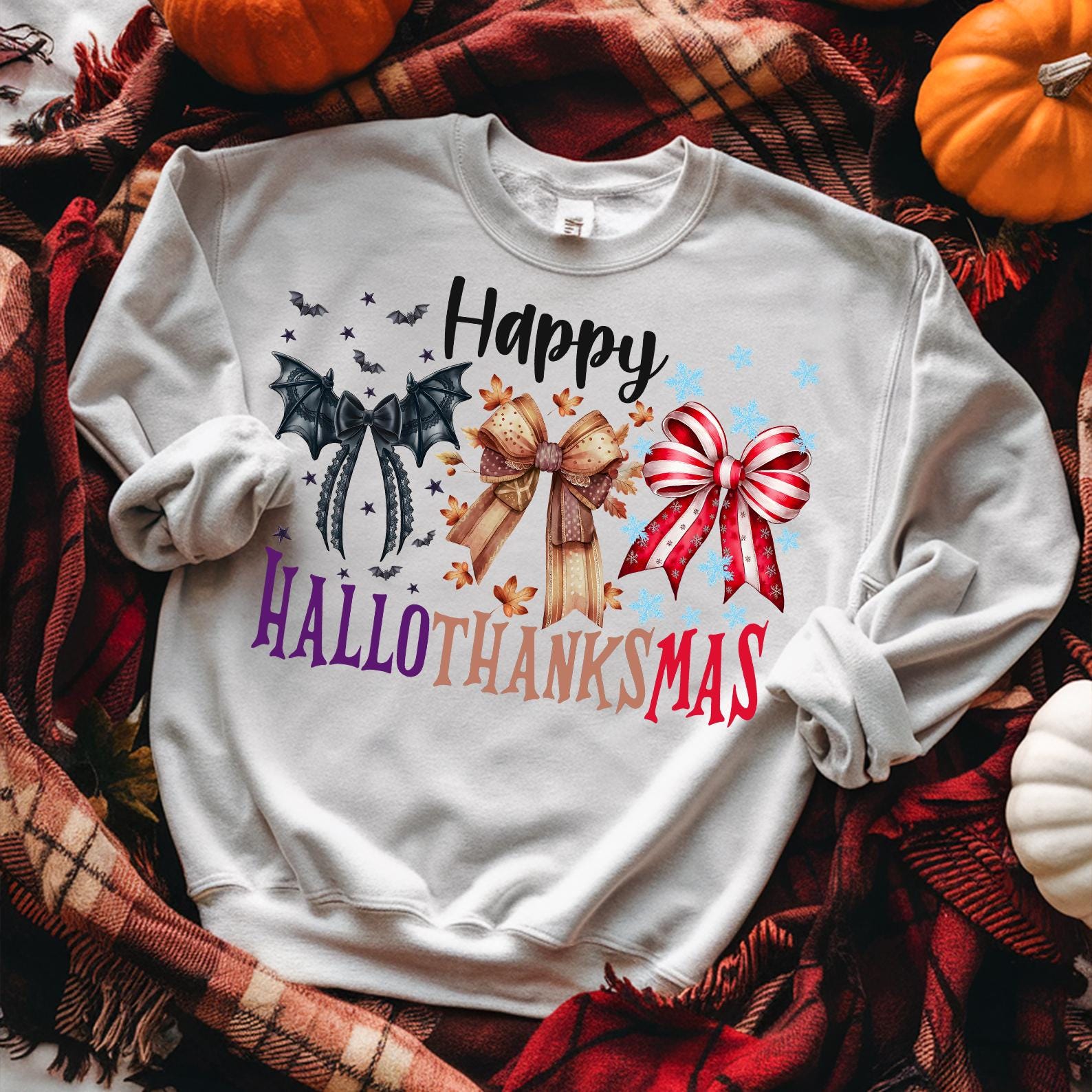 Hallothanksmas Coquette bow Png, Happy Hallothanksmas Png, Halloween Png, Christmas Coquette bow png, Fall Png,Sublimate Design,Trending Png SCU