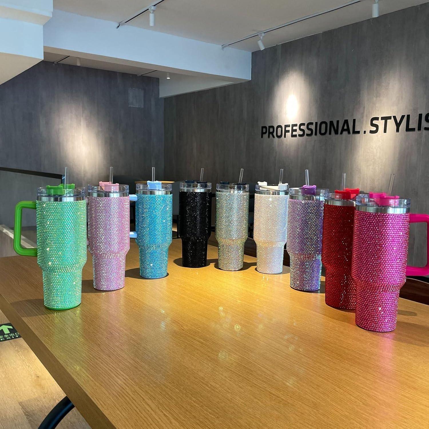 Halloween Horror Movie Characters Tumbler 40oz, Horror Bling Ghost 40oz Cup with Lid and Straw, Horror Friends Halloween Creepy Tumblers TUM2708