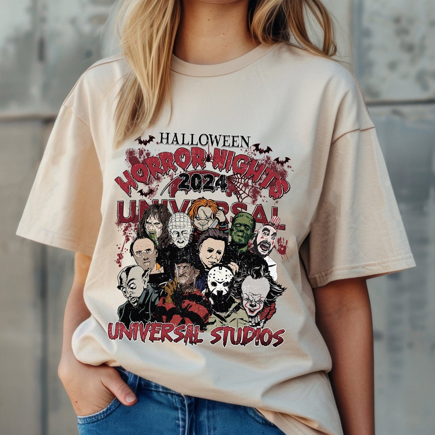 Halloween Horror Nights Universal Studios 2024 Shirt, Scary Horror Characters Shirt, Universal Studios Halloween Shirt, Horror Movie Shirt HW2607 04