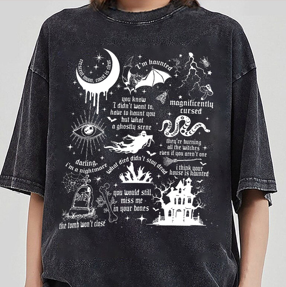 Halloween Shirt, Halloween Songs Shirt, Halloween Lyrics Shirt V3, Halloween Pumpkin Shirt, Spooky Season, Fall Season Shirt, Ghost Sweatshirt