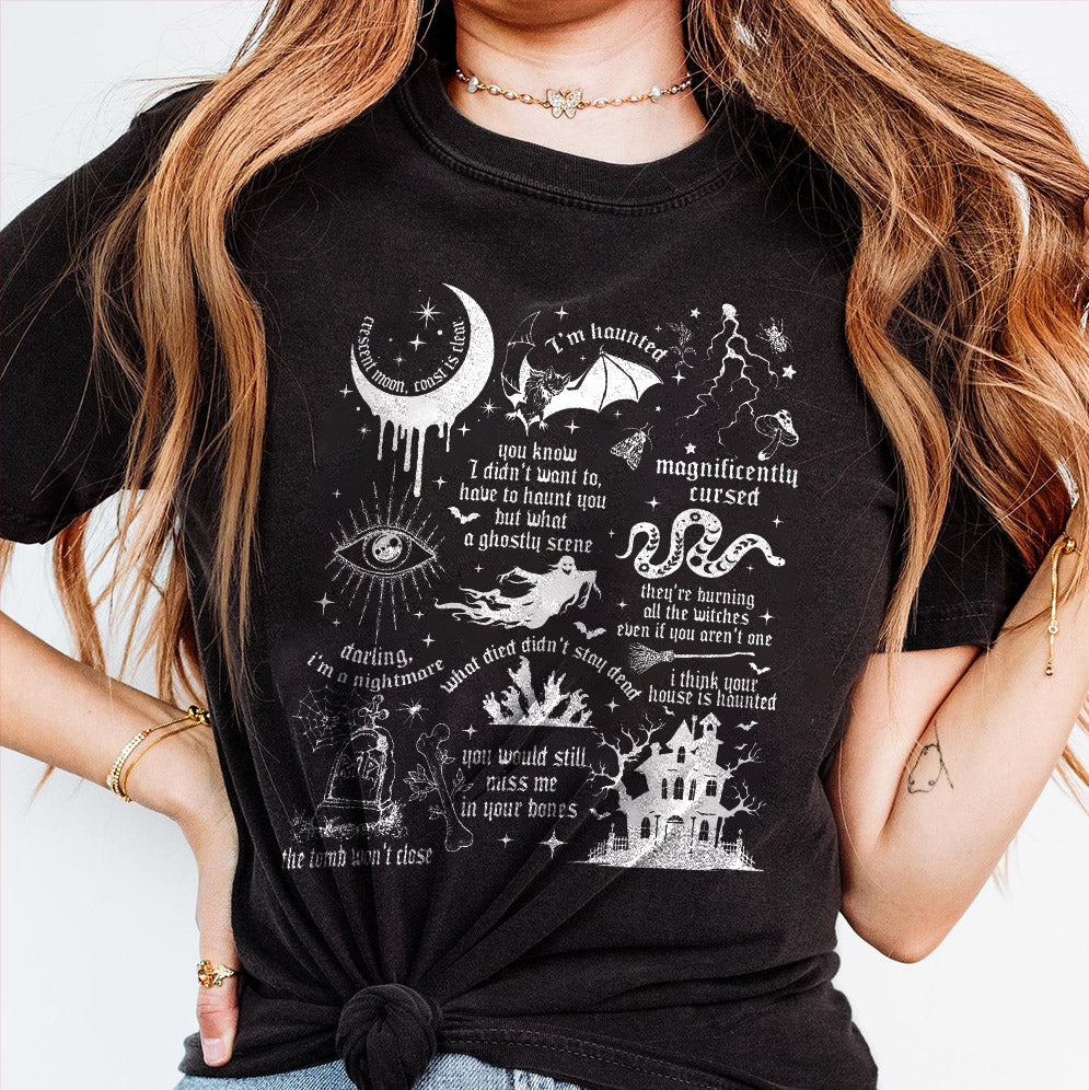 Halloween Shirt, Halloween Songs Shirt, Halloween Lyrics Shirt V3, Halloween Pumpkin Shirt, Spooky Season, Fall Season Shirt, Ghost Sweatshirt