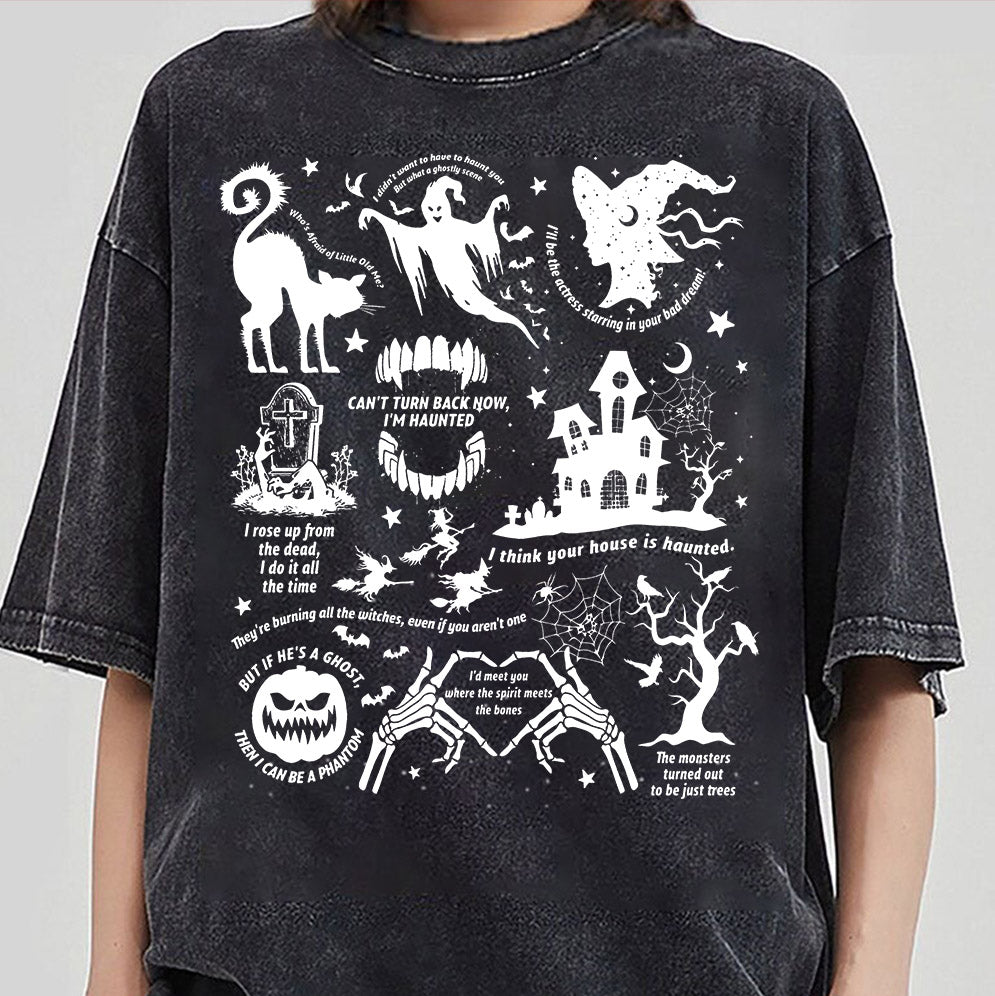 Halloween Shirt, Halloween Songs Shirt, Halloween Lyrics Shirt V4, Halloween Pumpkin Shirt, Spooky Season, Fall Season Shirt, Ghost Sweatshit