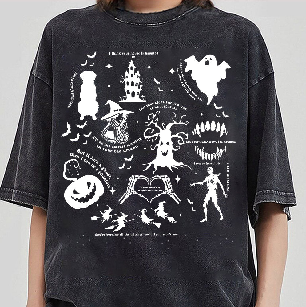Halloween Shirt, Halloween Songs Shirt, Halloween Lyrics Shirt V5, Halloween Pumpkin Shirt, Spooky Season, Fall Season Shirt, Ghost Sweatshit