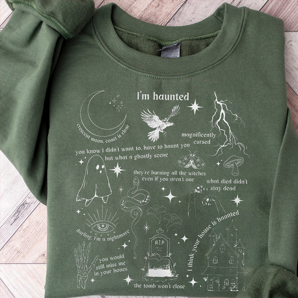 Halloween Shirt, Halloween Songs Shirt, Halloween Lyrics Shirt V9, Halloween Pumpkin Shirt, Spooky Season, Fall Season Shirt, Ghost Sweatshit