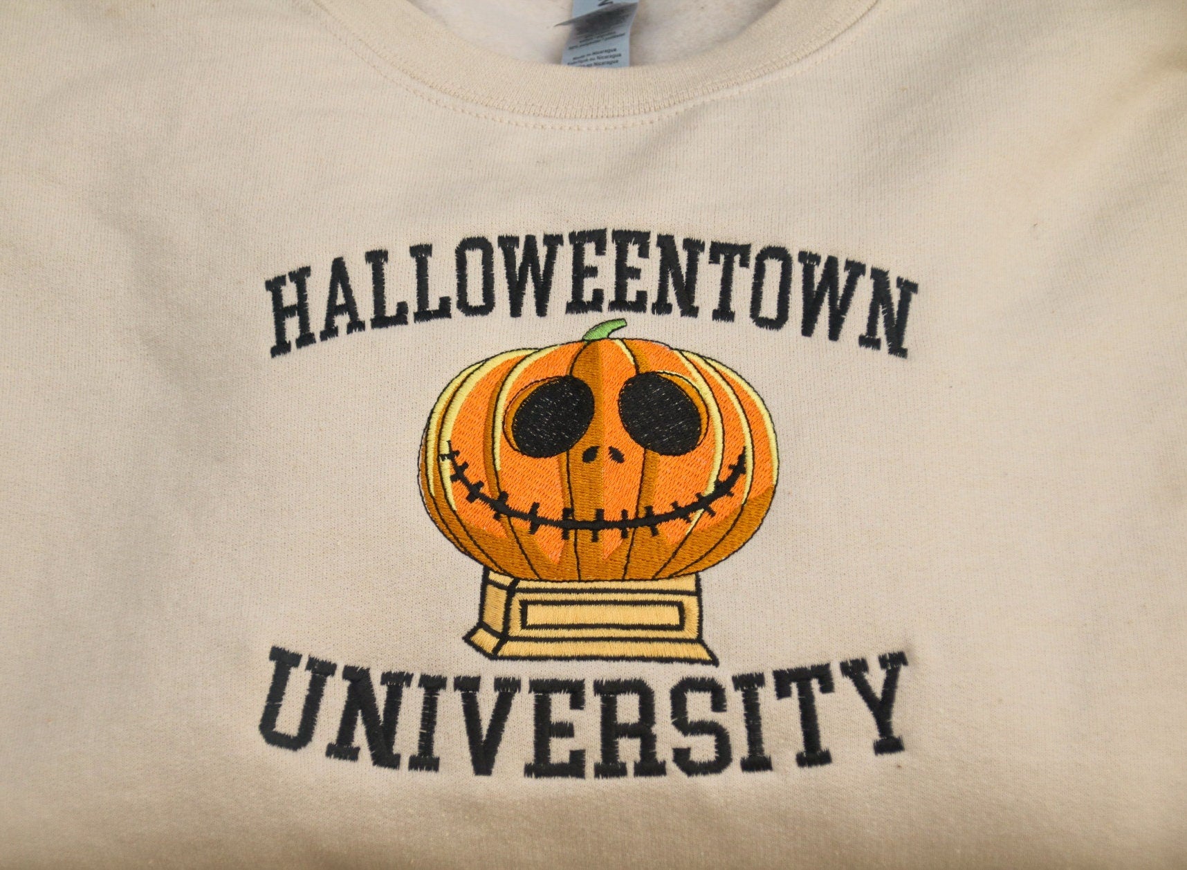 Halloweentown University Embroidered Sweater Inspired by Disney's Nightmare Before Christmas EMHA2408