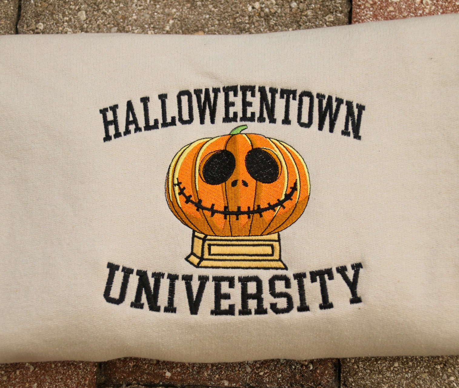 Halloweentown University Embroidered Sweater Inspired by Disney's Nightmare Before Christmas EMHA2408