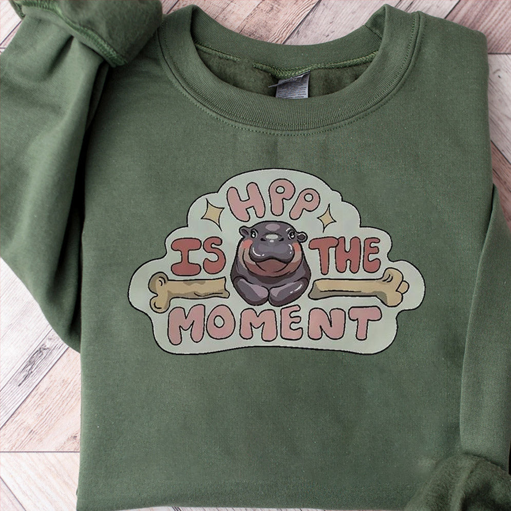 Hippo hpp is the moment shirt, Sweatshirt, Hoodie And TankTop