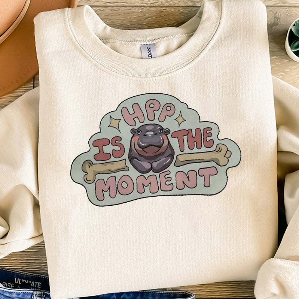 Hippo hpp is the moment shirt, Sweatshirt, Hoodie And TankTop