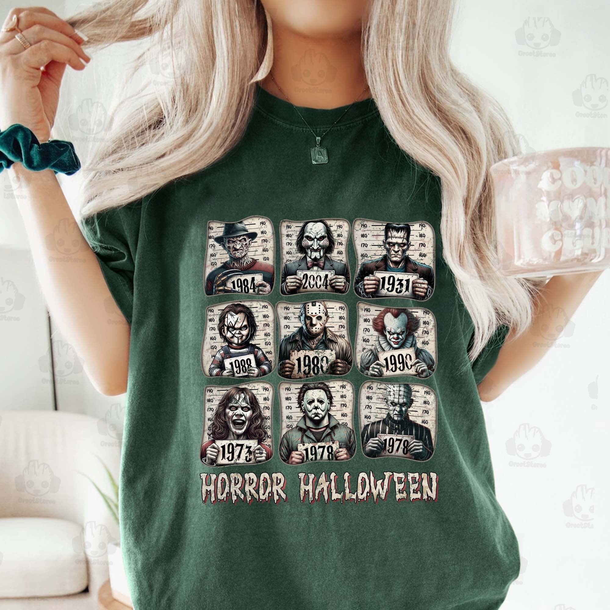 Horror Movie Tshirt, Movie Killer Tshirt, Scary Halloween Tshirt, Horror Friend Tshirt, Halloween Vibes Tshirt, Retro Halloween Tshirt HW2607 08