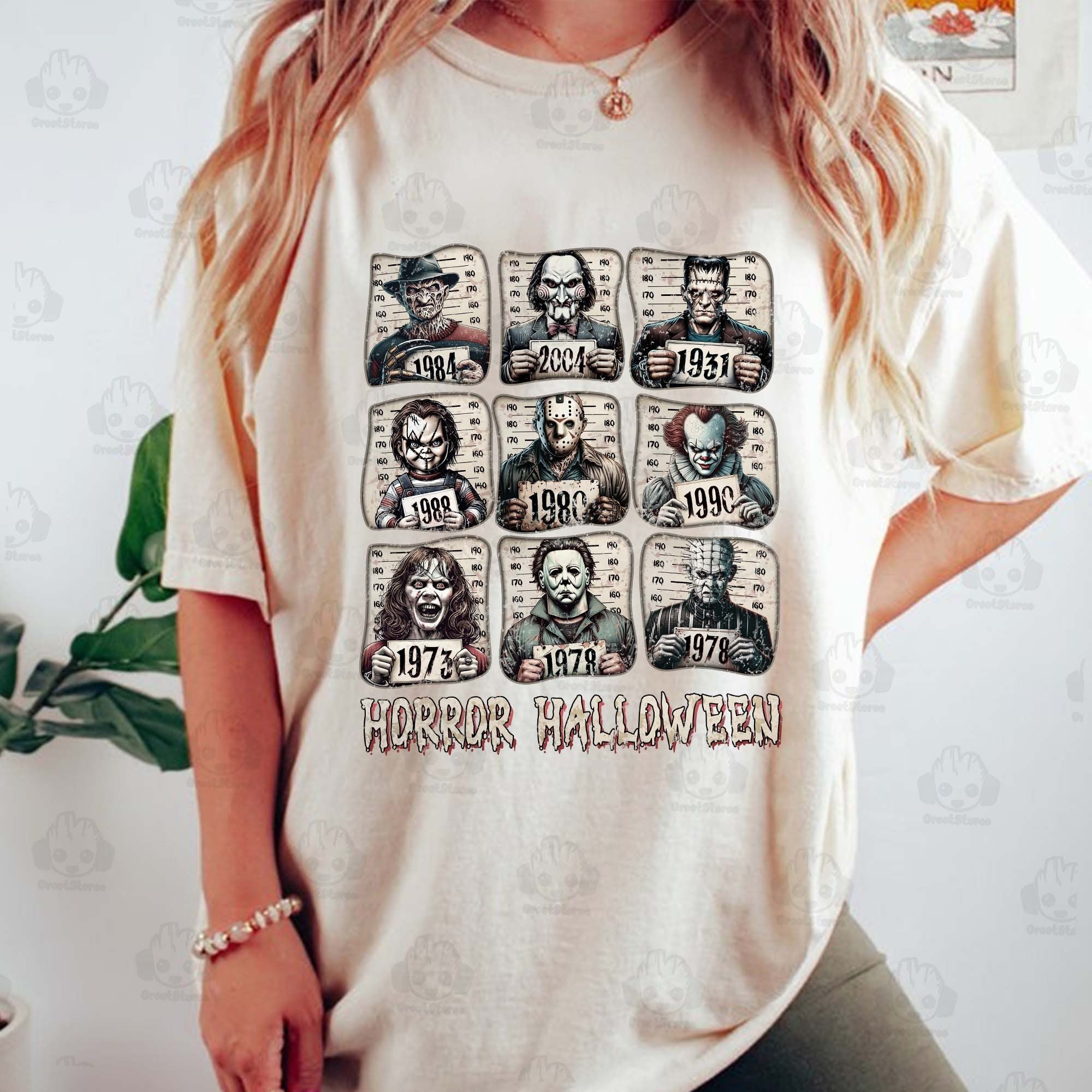 Horror Movie Tshirt, Movie Killer Tshirt, Scary Halloween Tshirt, Horror Friend Tshirt, Halloween Vibes Tshirt, Retro Halloween Tshirt HW2607 09