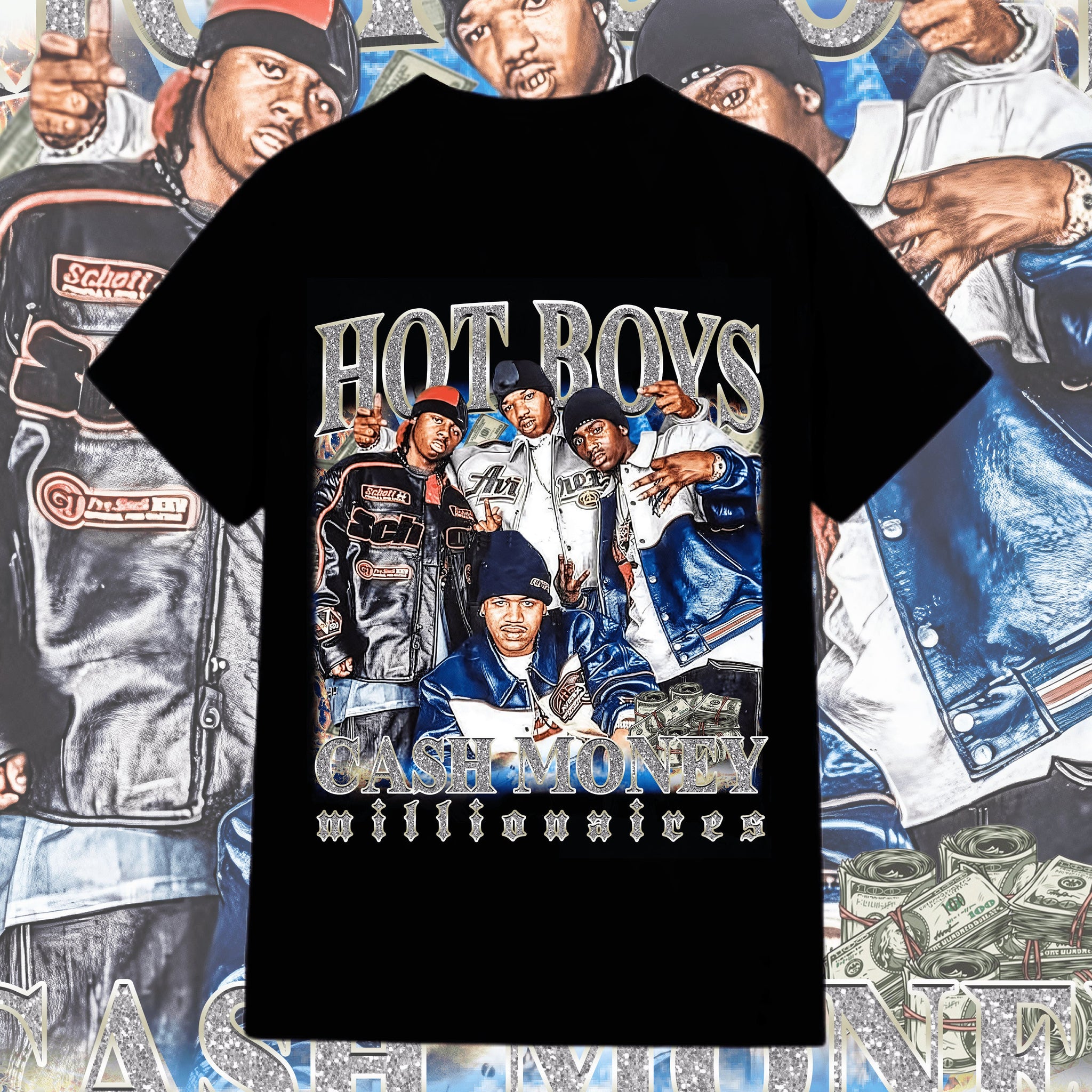 Hot Boys png, Lil Wayne Cash Money Millionaires tee, Bootleg Tee, Hot Boyz, cash money records, BG, Juvenile, Turk,  digital download TMC