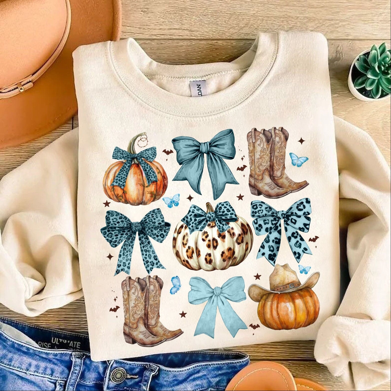 Howdy Fall Western Pumpkin Png Sublimation, Fall Cowhide Pumpkin, Fall Png, Western Pumpkin Png, oquette Bow Pumpkin,Turquoise,Leopard Print SCU