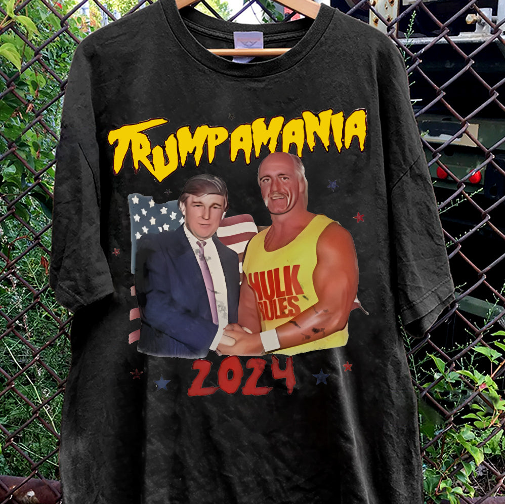 Hulk Hogan Trump Vance Shirt, Trumpamania T-Shirt, Donald Trump Hulk Hogan Maga Shirt V5, Patriotic Shirt, USA Pride Tee, Political Statement Shirt