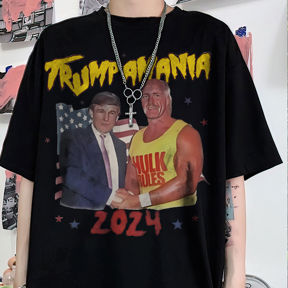 Hulk Hogan Trump Vance Shirt, Trumpamania T-Shirt, Donald Trump Hulk Hogan Maga Shirt V5, Patriotic Shirt, USA Pride Tee, Political Statement Shirt
