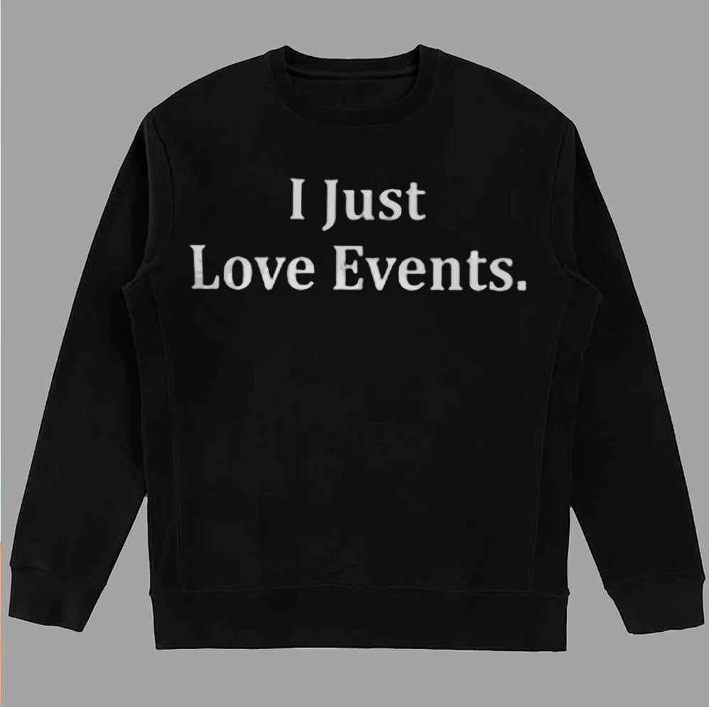 Hulk Hogan Wearing I Just Love Events Shirt