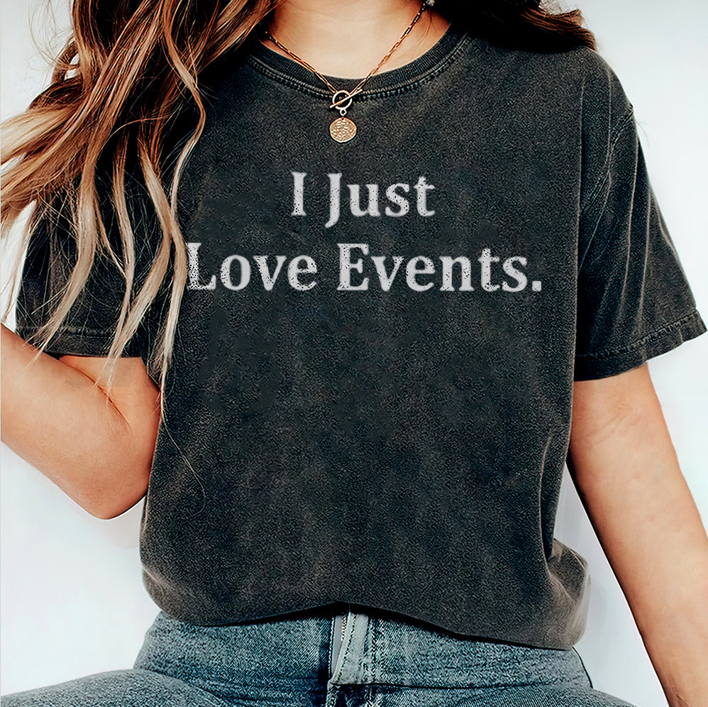 Hulk Hogan Wearing I Just Love Events Shirt