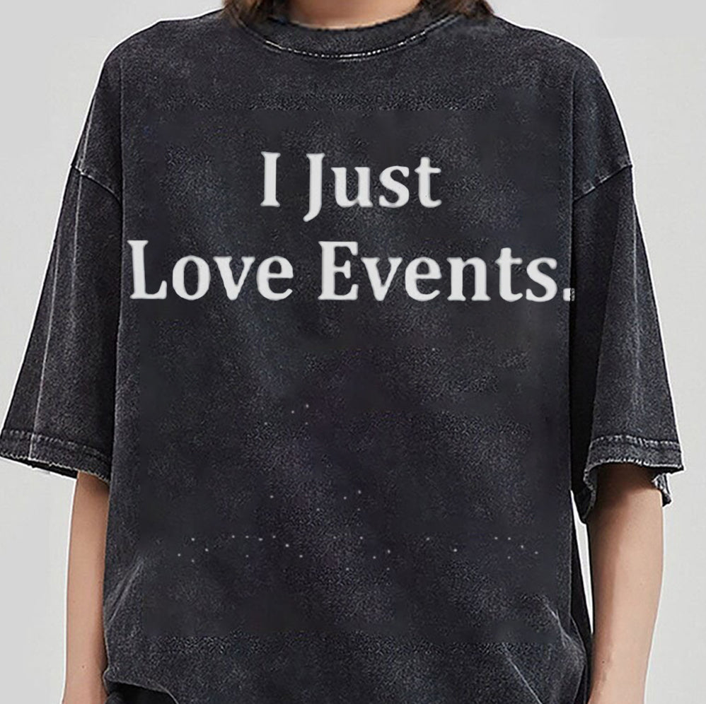 Hulk Hogan Wearing I Just Love Events Shirt