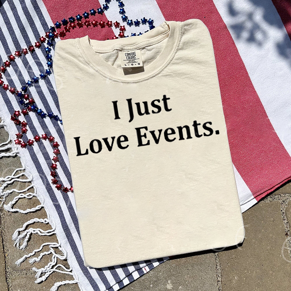 Hulk Hogan Wearing I Just Love Events Shirt