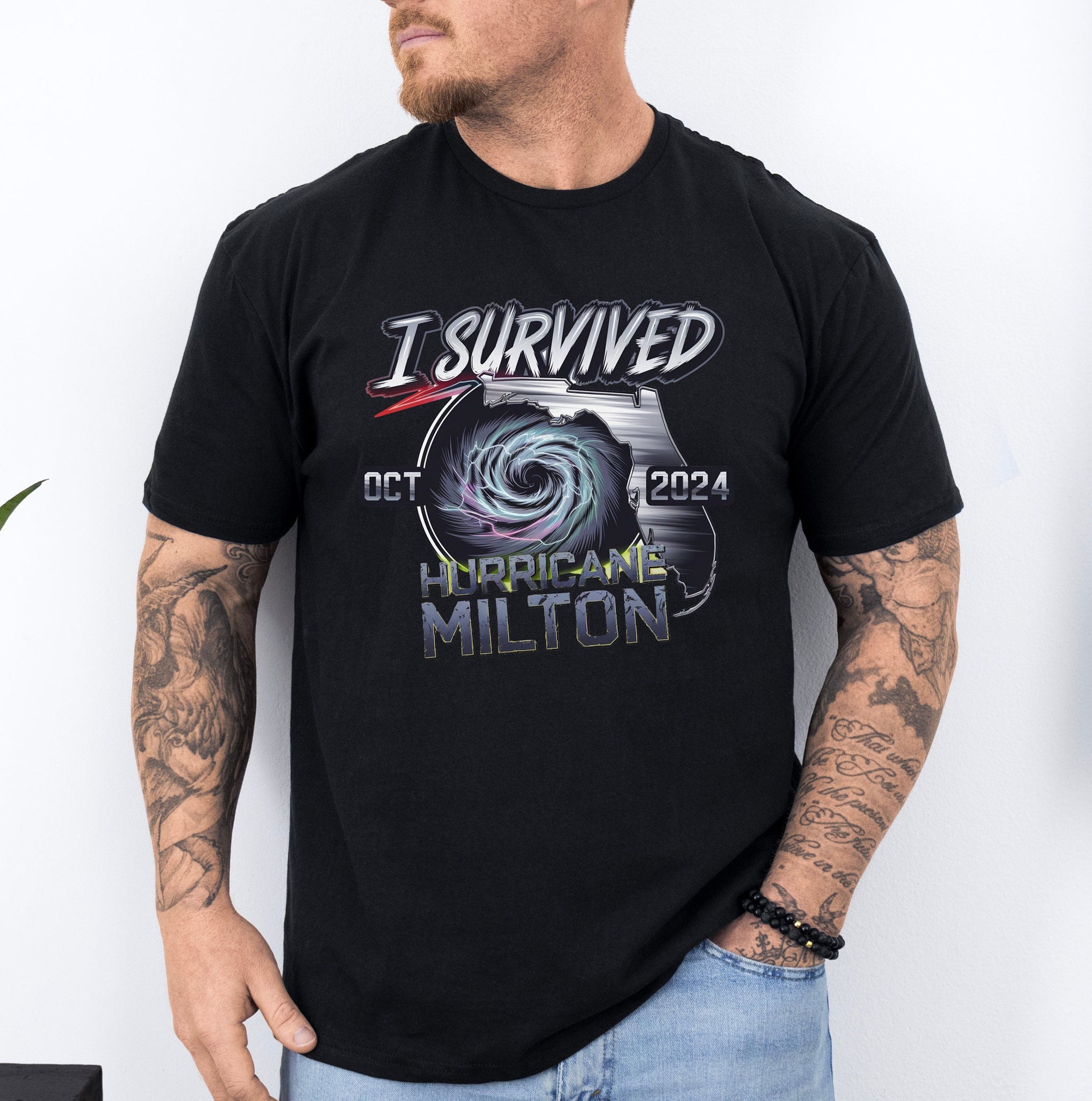 Hurricane Milton Survivor Unisex Shirt, Resilience Tee, I Survived Hurricane Milton 2024, Survivor Gift Shirt, Florida Strong Shirt TMC