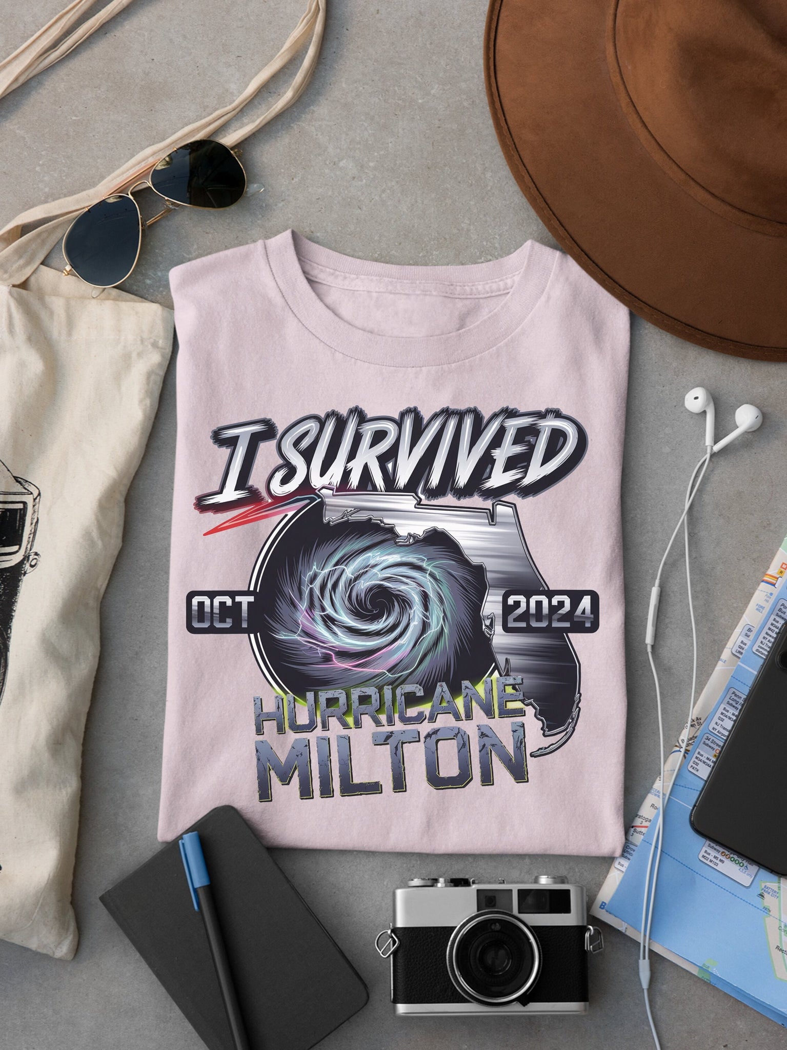 Hurricane Milton Survivor Unisex Shirt, Resilience Tee, I Survived Hurricane Milton 2024, Survivor Gift Shirt, Florida Strong Shirt TMC