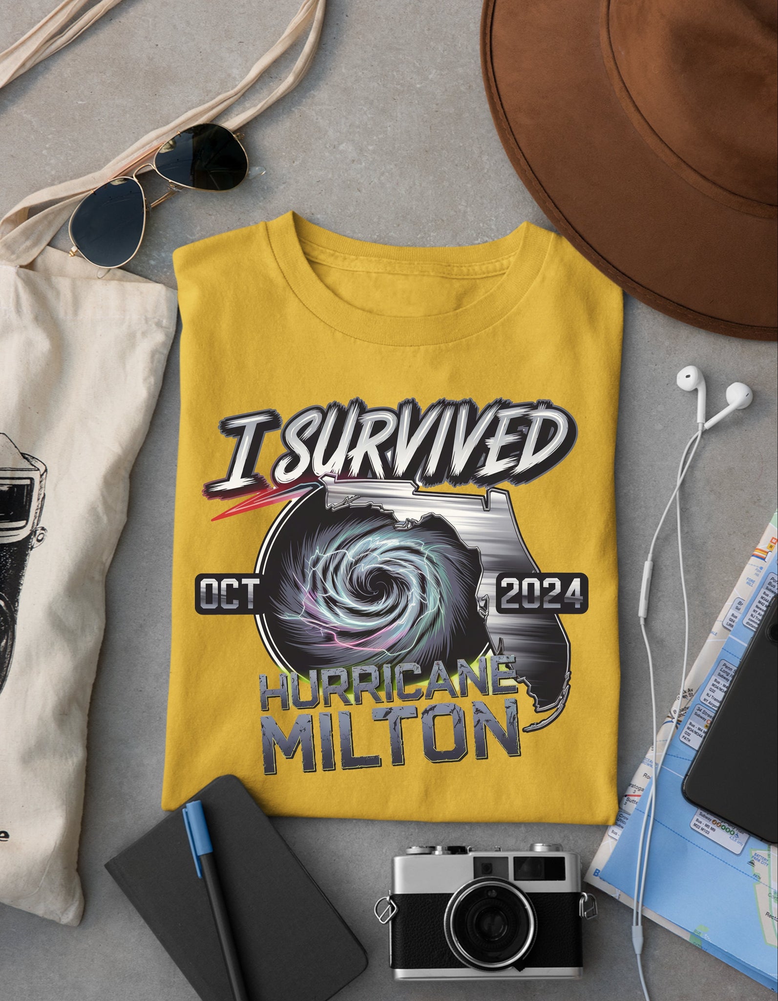 Hurricane Milton Survivor Unisex Shirt, Resilience Tee, I Survived Hurricane Milton 2024, Survivor Gift Shirt, Florida Strong Shirt TMC