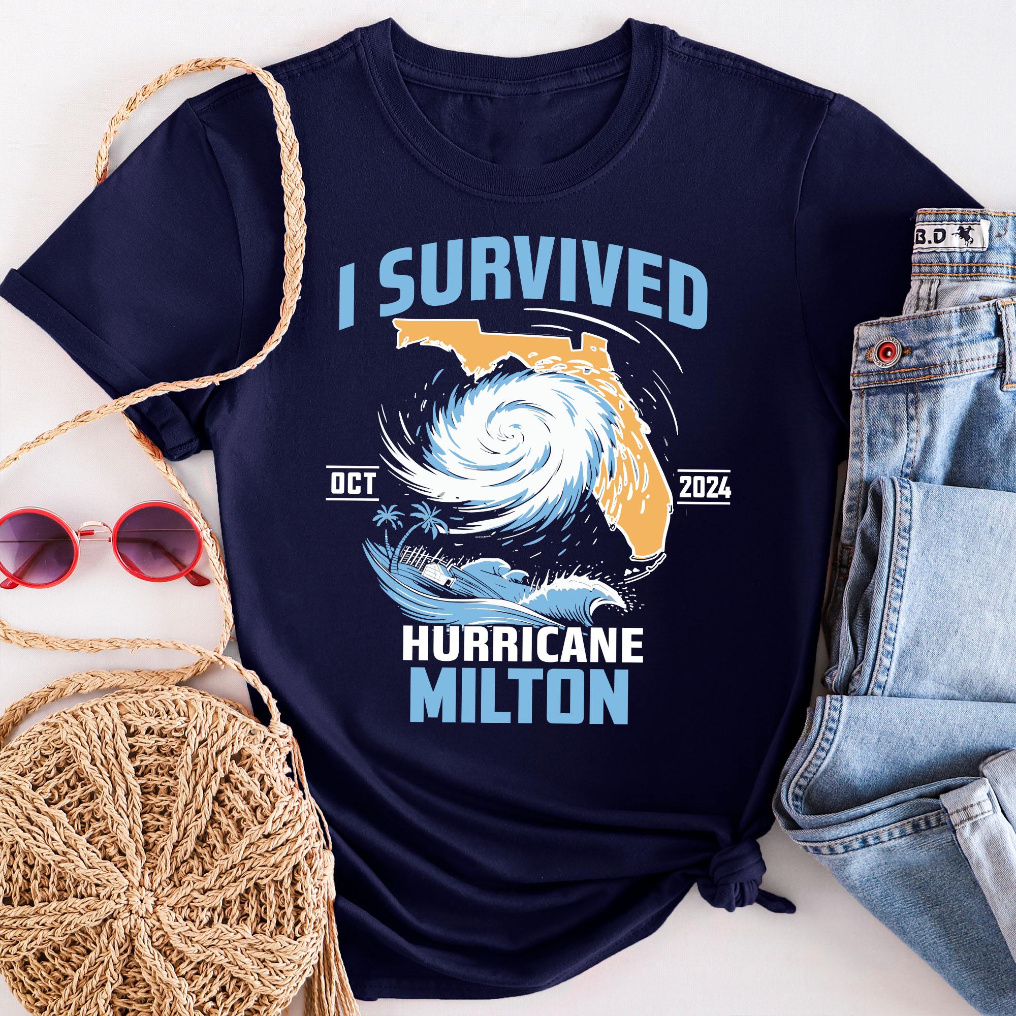 Hurricane Milton Tee, Hurricane Helene Western North Carolina Tee, Florida Strong Tee, Milton October 2024, Personalized Gift for Support TMC