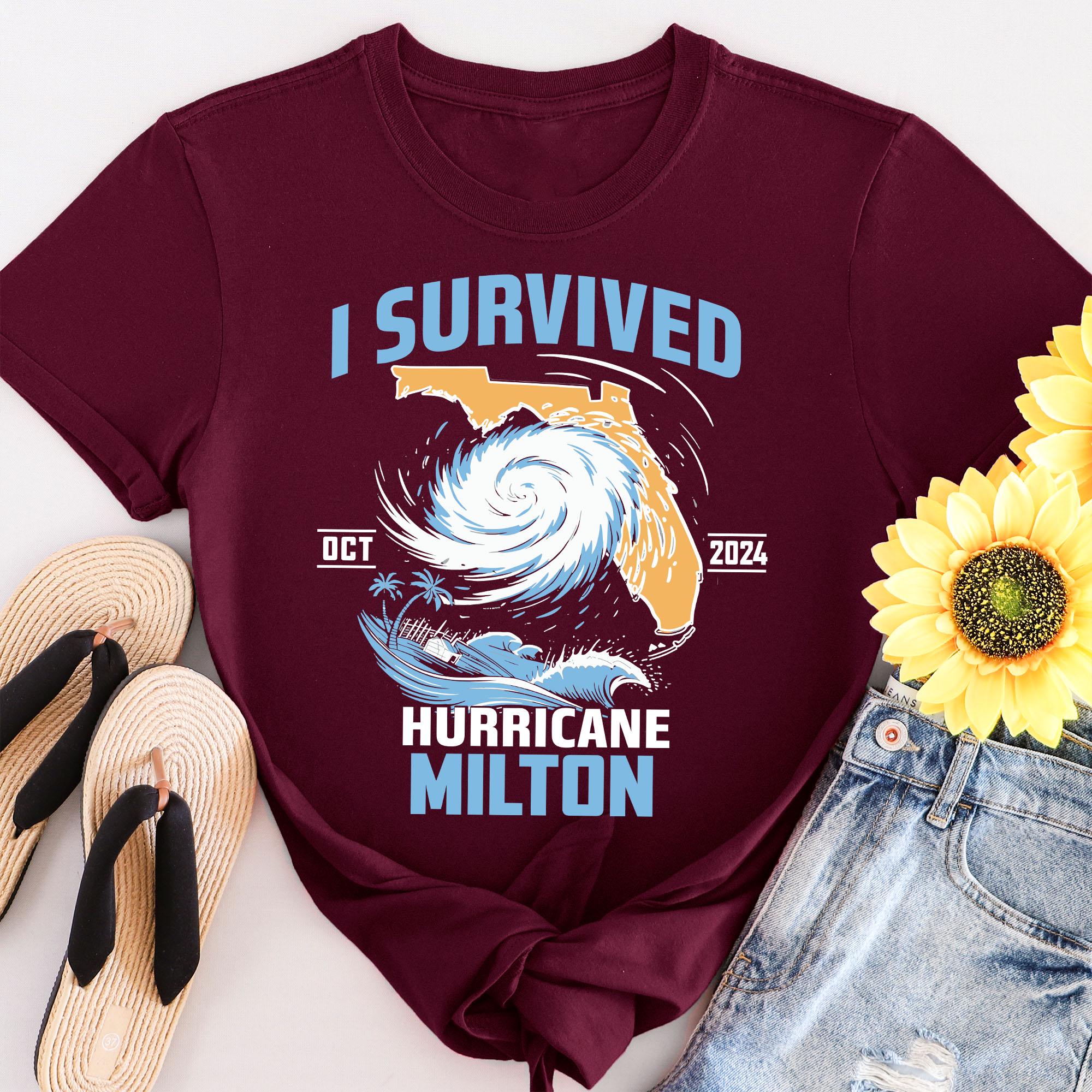 Hurricane Milton Tee, Hurricane Helene Western North Carolina Tee, Florida Strong Tee, Milton October 2024, Personalized Gift for Support TMC