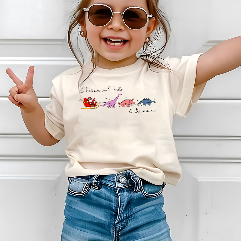 I Believe in Santa and Dinosaurs Png, Christmas Santa Png, Funny Xmas Png, Dinosaur Lover Png, Christmas Vibes, Santa Claus, Dino Reindeers