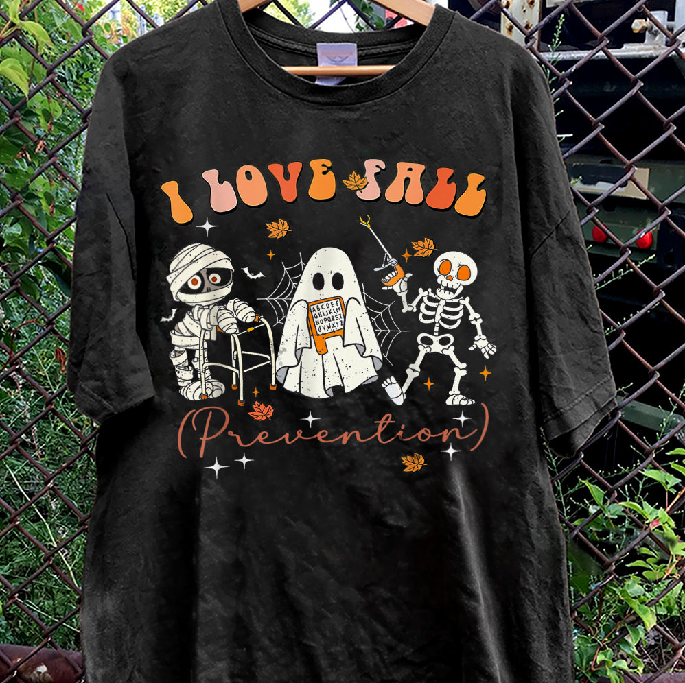 I Love Fall Prevention Shirt, Thanksgiving Nurse Fall Risk DPT SPT Pta Crewneck,OT shirt V1, Physical Therapy Shirt, Fall Nurse Shirt