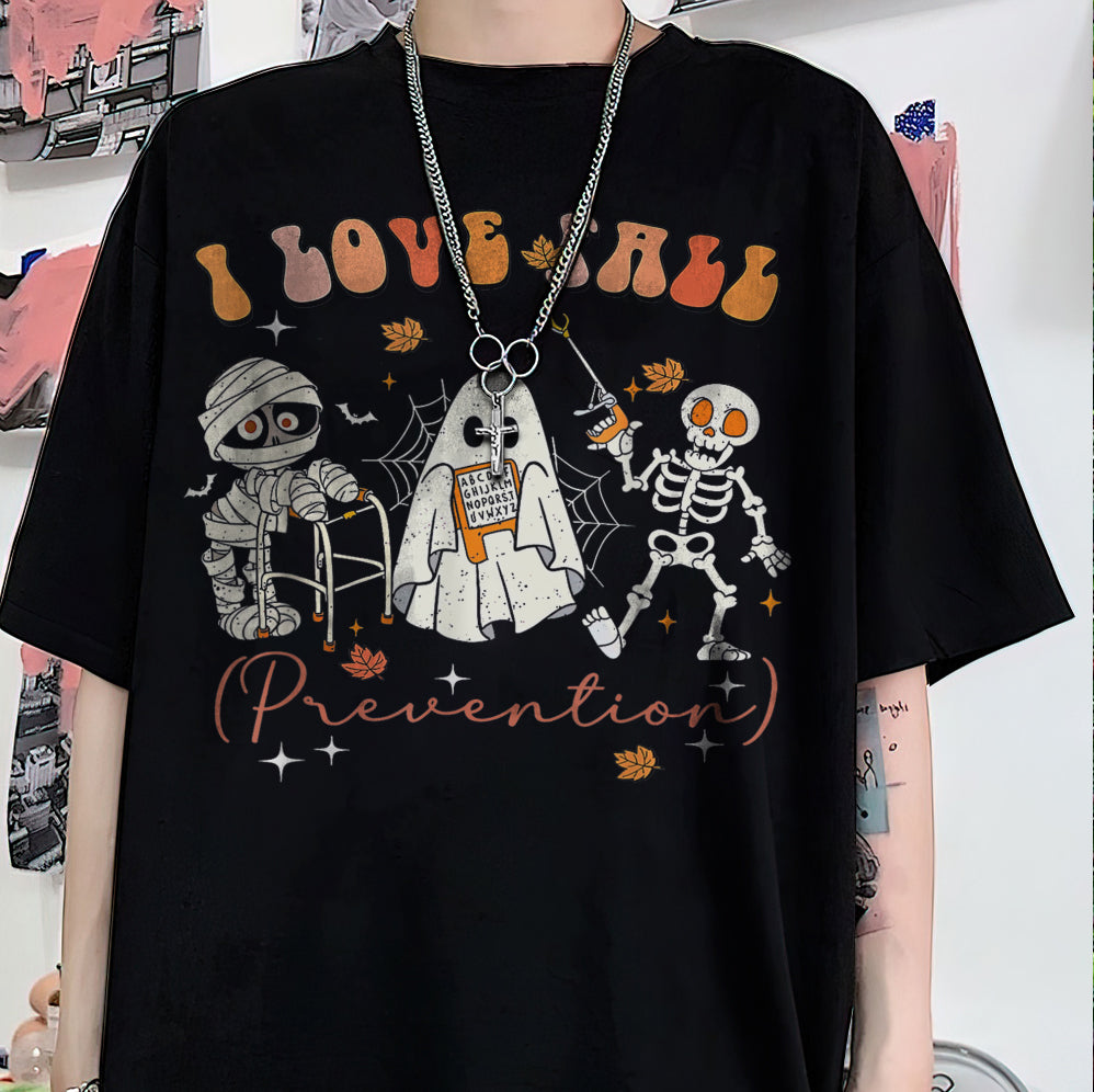 I Love Fall Prevention Shirt, Thanksgiving Nurse Fall Risk DPT SPT Pta Crewneck,OT shirt V1, Physical Therapy Shirt, Fall Nurse Shirt