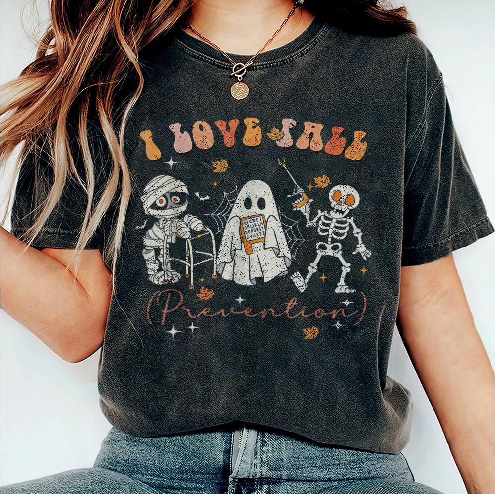 I Love Fall Prevention Shirt, Thanksgiving Nurse Fall Risk DPT SPT Pta Crewneck,OT shirt V1, Physical Therapy Shirt, Fall Nurse Shirt