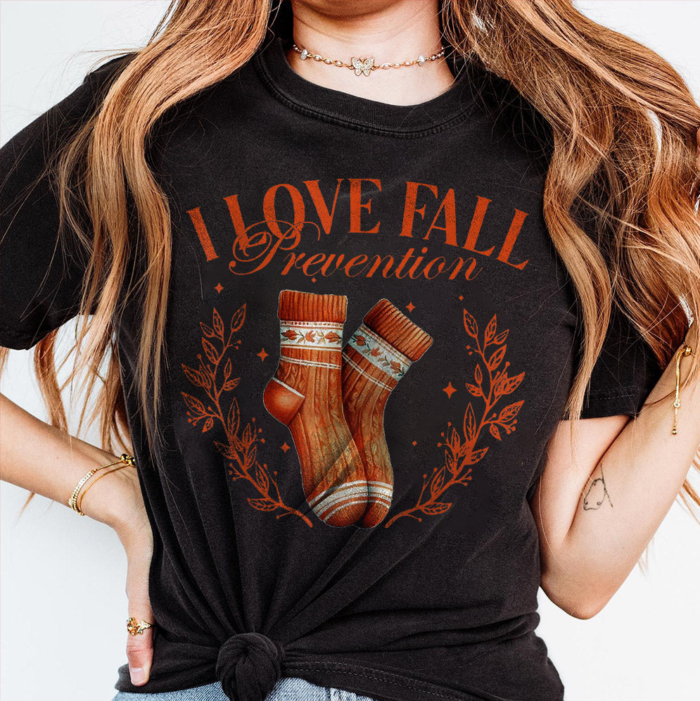 I Love Fall Prevention Shirt, Thanksgiving Nurse Fall Risk DPT SPT Pta Crewneck,OT shirt V11, Physical Therapy Shirt, Fall Nurse Shirt