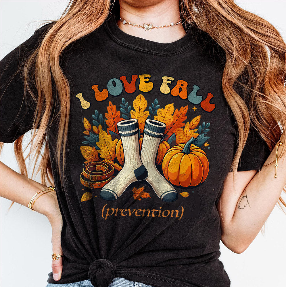 I Love Fall Prevention Shirt, Thanksgiving Nurse Fall Risk DPT SPT Pta Crewneck,OT shirt V12, Physical Therapy Shirt, Fall Nurse Shirt