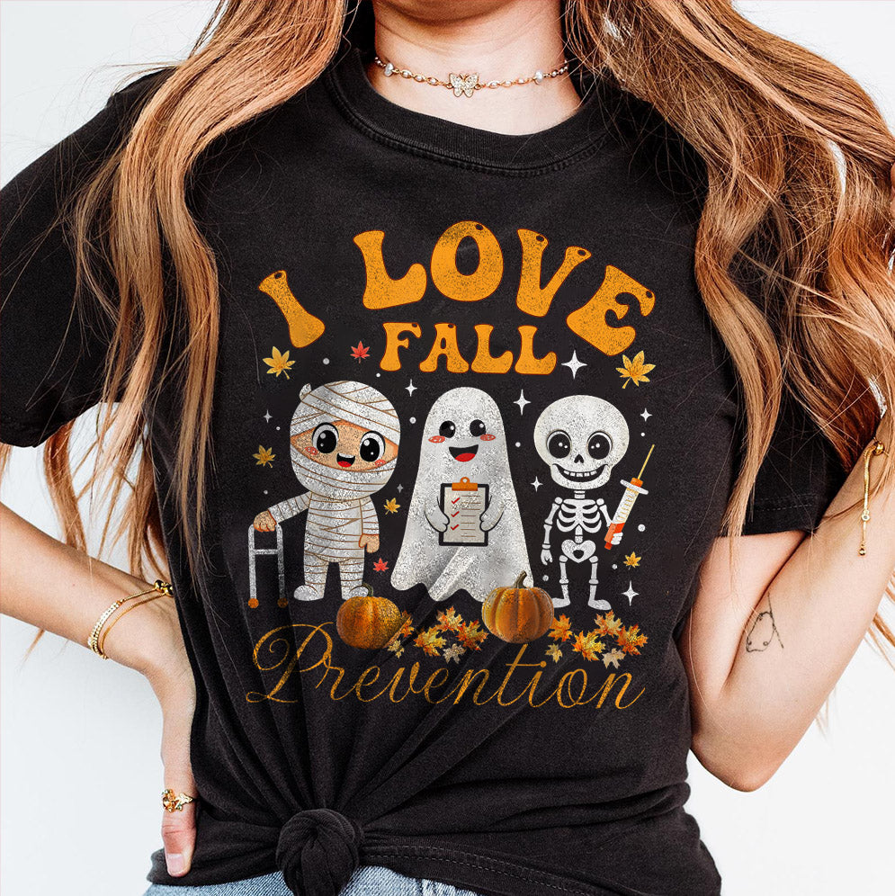I Love Fall Prevention Shirt, Thanksgiving Nurse Fall Risk DPT SPT Pta Crewneck,OT shirt V14, Physical Therapy Shirt, Fall Nurse Shirt