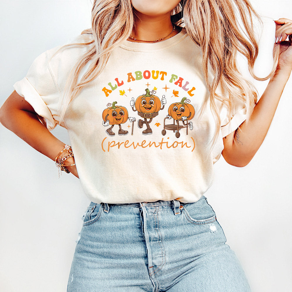 I Love Fall Prevention Shirt, Thanksgiving Nurse Fall Risk DPT SPT Pta Crewneck,OT shirt V18, Physical Therapy Shirt, Fall Nurse Shirt