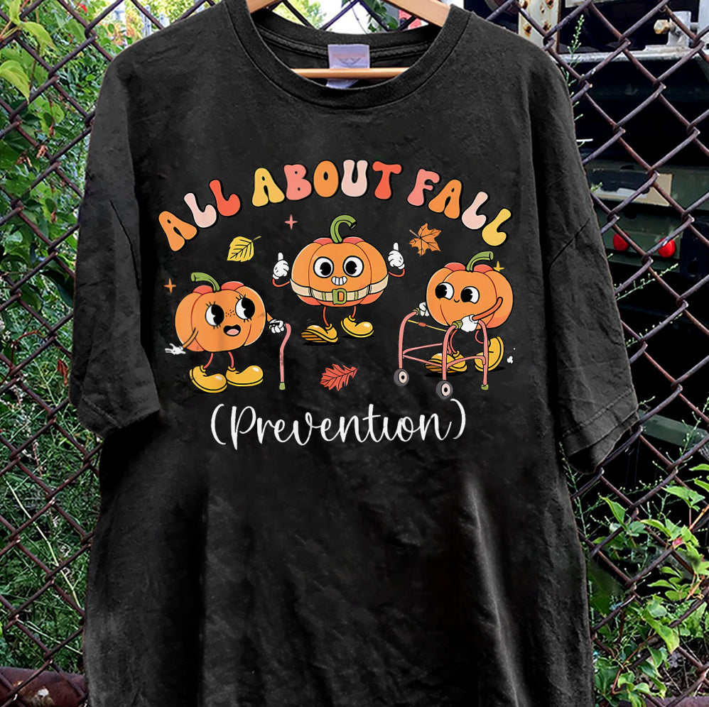 I Love Fall Prevention Shirt, Thanksgiving Nurse Fall Risk DPT SPT Pta Crewneck,OT shirt V2, Physical Therapy Shirt, Fall Nurse Shirt