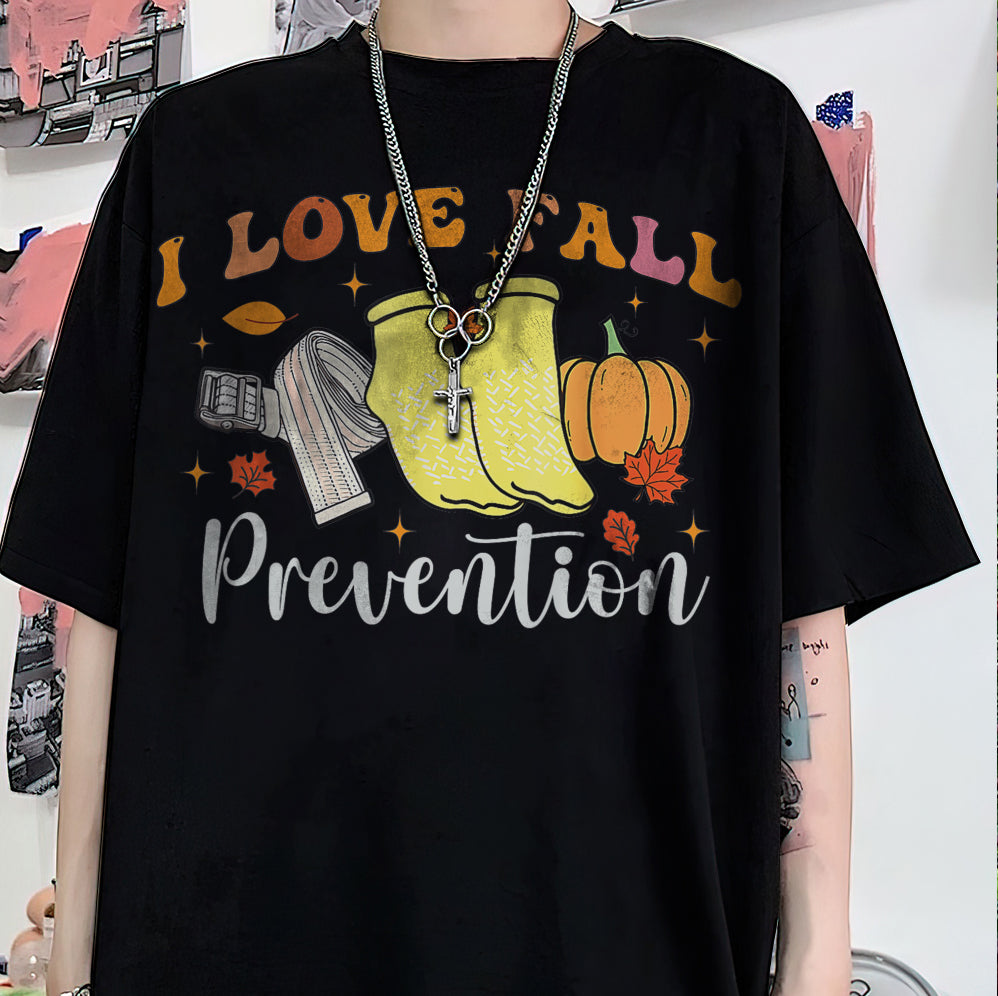 I Love Fall Prevention Shirt, Thanksgiving Nurse Fall Risk DPT SPT Pta Crewneck,OT shirt V3, Physical Therapy Shirt, Fall Nurse Shirt