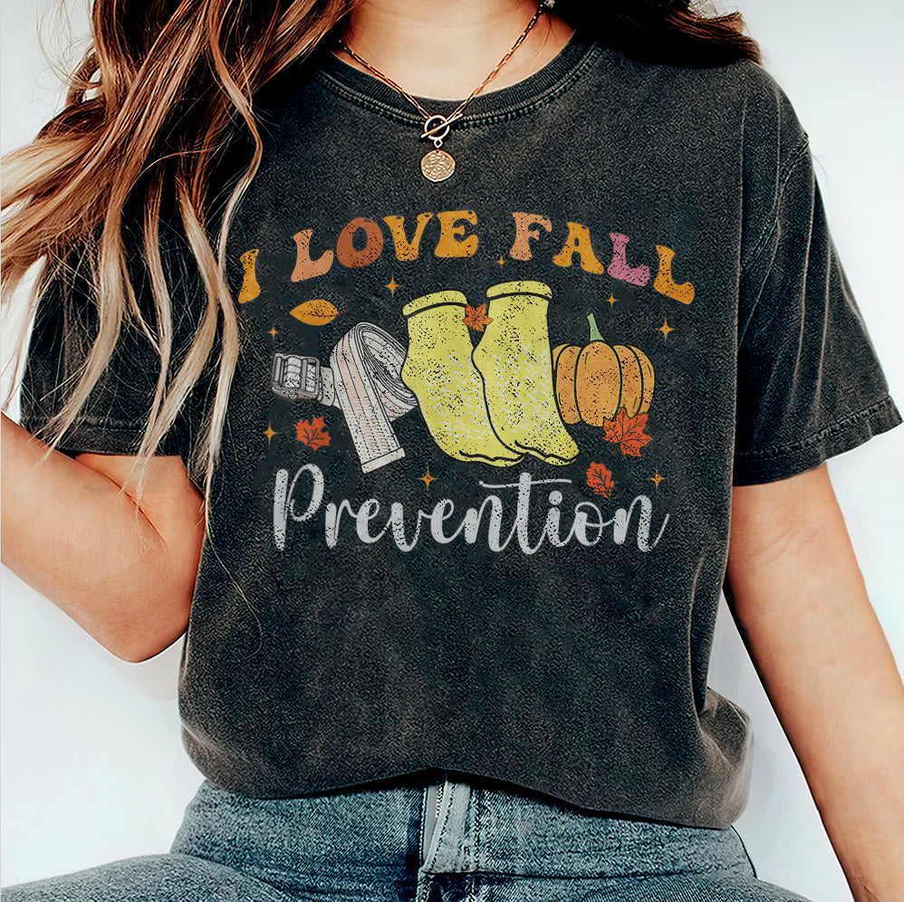 I Love Fall Prevention Shirt, Thanksgiving Nurse Fall Risk DPT SPT Pta Crewneck,OT shirt V3, Physical Therapy Shirt, Fall Nurse Shirt