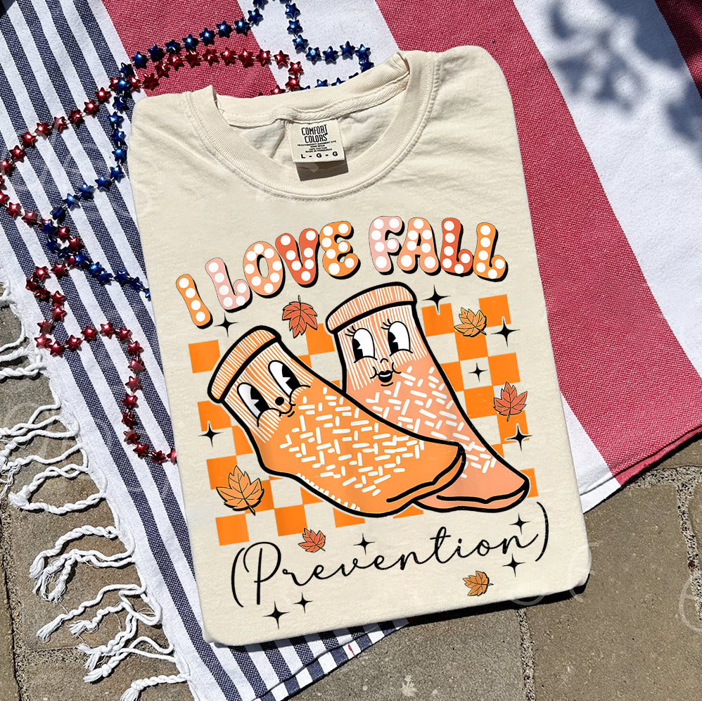 I Love Fall Prevention Shirt, Thanksgiving Nurse Fall Risk DPT SPT Pta Crewneck,OT shirt V4, Physical Therapy Shirt, Fall Nurse Shirt