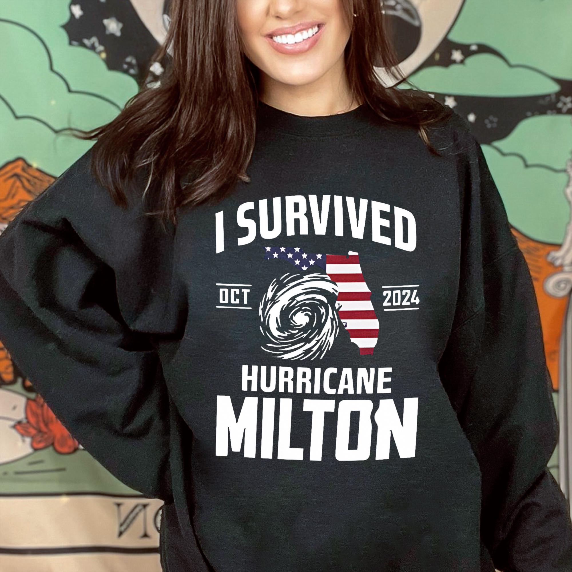 I Survived Hurricane Milton 2024, Hurricane Milton Survivor Unisex Shirt, Resilience Tee, , Survivor Gift Shirt, Florida Strong Shirt TMC